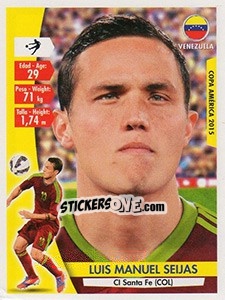 Sticker Luis Manuel Seijas - Copa América. Chile 2015 n. 233 - Navarrete