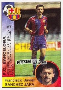 Sticker Francesc Xavier Sànchez Jara (F.C. Barcelona) - Liga Spagnola 1994-1995 - Panini