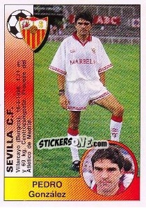 Sticker Pedro González Martínez (Sevilla C.F.) - Liga Spagnola 1994-1995 n. 371 - Panini