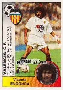 Sticker Vicente Engonga Maté (Valencia C.F.) - Liga Spagnola 1994-1995 n. 387 - Panini