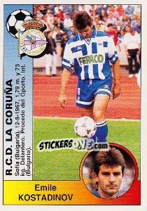 Sticker Emil Lubtchov Kostadinov (R.C. Deportivo La Coruña) - Liga Spagnola 1994-1995 - Panini