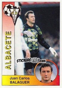 Cromo Juan Carlos Balaguer Zamora - Liga Spagnola 1994-1995 - Panini
