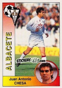Cromo Juan Antonio Chesa Camacho - Liga Spagnola 1994-1995 - Panini