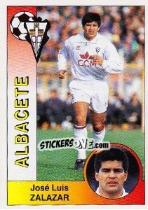 Figurina José Luis Zalazar Rodríguez - Liga Spagnola 1994-1995 - Panini