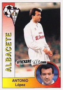 Sticker Antonio López Alfaro - Liga Spagnola 1994-1995 - Panini