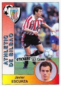 Cromo Xabier Eskurza García - Liga Spagnola 1994-1995 - Panini