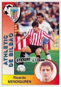 Figurina Ricardo Mendiguren Egaña - Liga Spagnola 1994-1995 - Panini