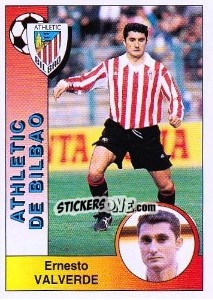 Cromo Ernesto Valverde Tejedor - Liga Spagnola 1994-1995 - Panini