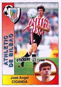 Sticker José Ángel Ziganda Lakunza - Liga Spagnola 1994-1995 - Panini