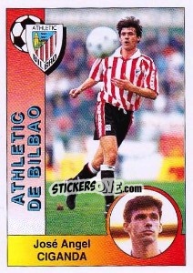 Figurina José Ángel Ziganda Lakunza - Liga Spagnola 1994-1995 n. 34 - Panini