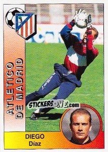 Cromo Diego Díaz Garrido - Liga Spagnola 1994-1995 n. 39 - Panini