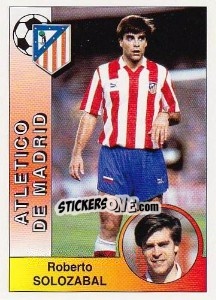 Cromo Roberto Solozábal Villanueva - Liga Spagnola 1994-1995 - Panini