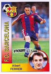 Figurina Albert Ferrer Llopis - Liga Spagnola 1994-1995 - Panini