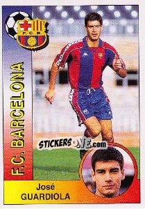Cromo Josep Guardiola Sala - Liga Spagnola 1994-1995 - Panini