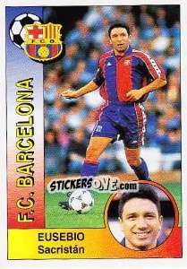 Sticker Eusebio Sacristán Mena - Liga Spagnola 1994-1995 n. 62 - Panini