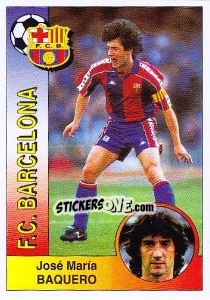Cromo José María Bakero Escudero - Liga Spagnola 1994-1995 - Panini