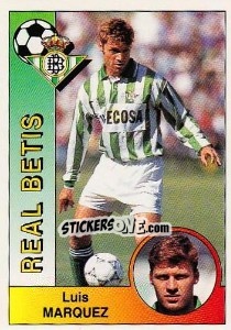 Sticker Luis Márquez Martín - Liga Spagnola 1994-1995 n. 75 - Panini