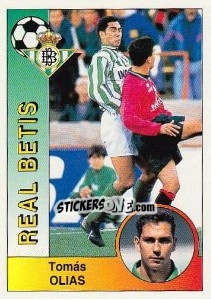 Sticker Tomás Olías Gutiérrez - Liga Spagnola 1994-1995 - Panini