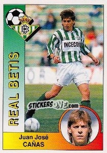 Cromo Juan José Cañas Gutiérrez - Liga Spagnola 1994-1995 - Panini