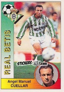 Cromo Ángel Manuel Cuéllar Llanos - Liga Spagnola 1994-1995 - Panini