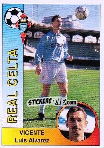 Cromo Vicente Álvarez Núñez - Liga Spagnola 1994-1995 - Panini