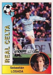 Cromo Sebastián Losada Bestard - Liga Spagnola 1994-1995 n. 102 - Panini