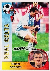 Cromo Rafael Berges Martín - Liga Spagnola 1994-1995 - Panini