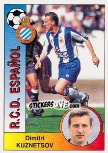 Sticker Dmitri Viktorovich Kuznetsov - Liga Spagnola 1994-1995 - Panini