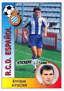 Sticker Enrique Ayúcar Alberdi - Liga Spagnola 1994-1995 - Panini