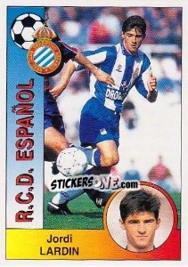 Sticker Jordi Lardín Cruz - Liga Spagnola 1994-1995 n. 140 - Panini