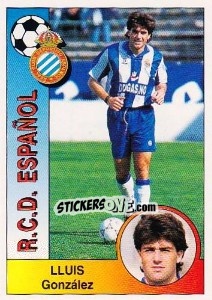 Cromo Lluís González Pujol - Liga Spagnola 1994-1995 - Panini