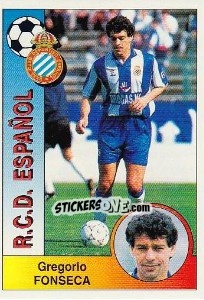 Sticker Gregorio Fonseca Recio - Liga Spagnola 1994-1995 n. 142 - Panini