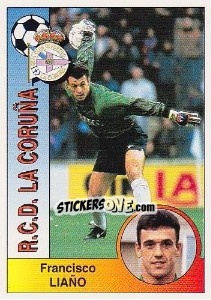 Cromo Francisco Liaño Fernández - Liga Spagnola 1994-1995 - Panini