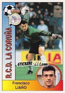 Cromo Francisco Liaño Fernández - Liga Spagnola 1994-1995 n. 146 - Panini