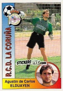 Cromo Agustín De Carlos Elduayen - Liga Spagnola 1994-1995 - Panini