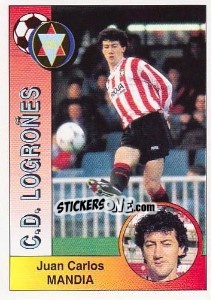 Figurina Juan Carlos Mandiá Lorenzo - Liga Spagnola 1994-1995 - Panini