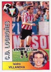 Cromo Isidro Villanova Abadía - Liga Spagnola 1994-1995 - Panini