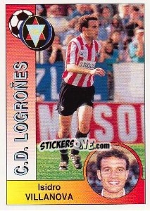 Sticker Isidro Villanova Abadía - Liga Spagnola 1994-1995 n. 167 - Panini