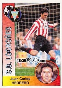 Sticker Juan Carlos Herrero Duo - Liga Spagnola 1994-1995 n. 168 - Panini