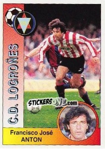 Cromo Francisco José Antón Lledó - Liga Spagnola 1994-1995 n. 169 - Panini