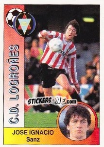 Sticker José Ignacio Sáenz Marín - Liga Spagnola 1994-1995 n. 171 - Panini