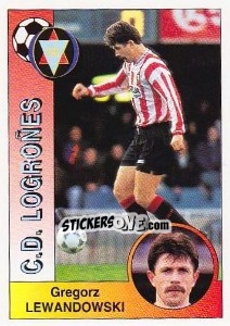 Sticker Grzegorz Lewandowski - Liga Spagnola 1994-1995 - Panini