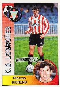 Cromo Ricardo Enrique Moreno Abad - Liga Spagnola 1994-1995 - Panini