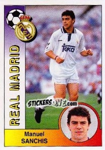 Sticker Manuel Sanchis Hontiyuelo - Liga Spagnola 1994-1995 - Panini