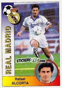 Sticker Rafael Alkorta Martínez - Liga Spagnola 1994-1995 n. 186 - Panini