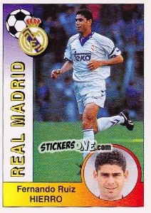 Sticker Fernando Ruiz Hierro - Liga Spagnola 1994-1995 - Panini