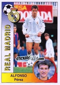 Sticker Alfonso Pérez Muñoz - Liga Spagnola 1994-1995 - Panini