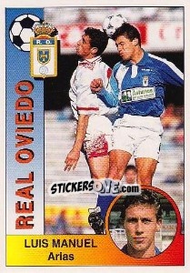 Cromo Luis Manuel Arias Vega - Liga Spagnola 1994-1995 - Panini