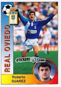 Sticker Roberto Suárez Álvarez - Liga Spagnola 1994-1995 n. 210 - Panini