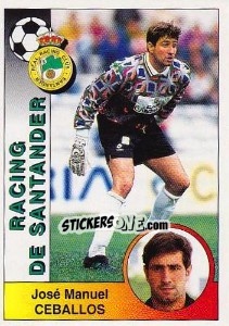 Sticker José María Ceballos Vega - Liga Spagnola 1994-1995 n. 218 - Panini